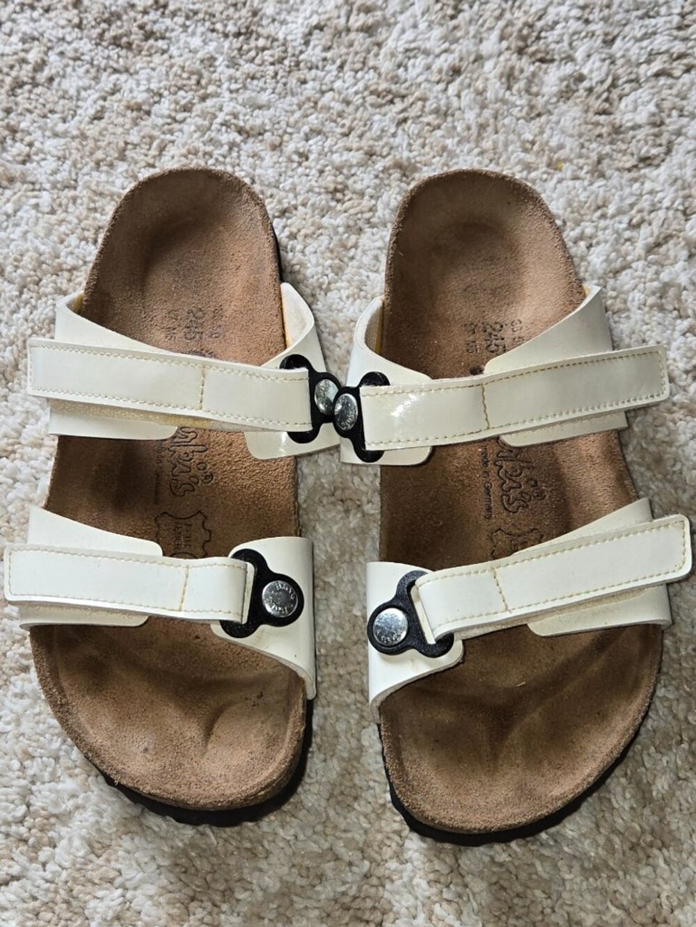 Birkenstock Medura Patent Leather Sandals Size 7